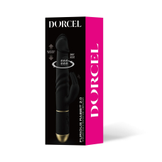 Вибратор с возвратно-поступательными движениями головки Dorcel Furious Rabbit 2.0 + вибрирующий клиторальный отросток
