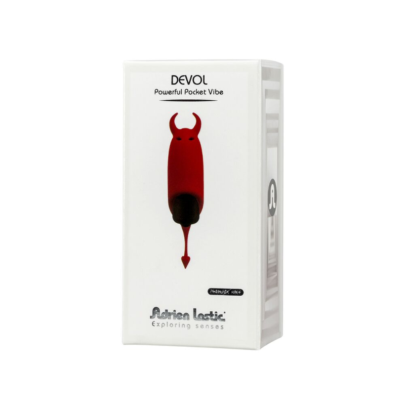 Віброкуля з хвостиком і ріжками Adrien Lastic Pocket Vibe Devol – 10 режимів вібрацій