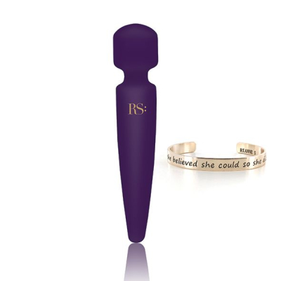 Вібромасажер – RIANNE S Bella Mini Wand Purple – 3 рівні вібрації + 7 ритмів