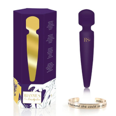 Вібромасажер – RIANNE S Bella Mini Wand Purple – 3 рівні вібрації + 7 ритмів