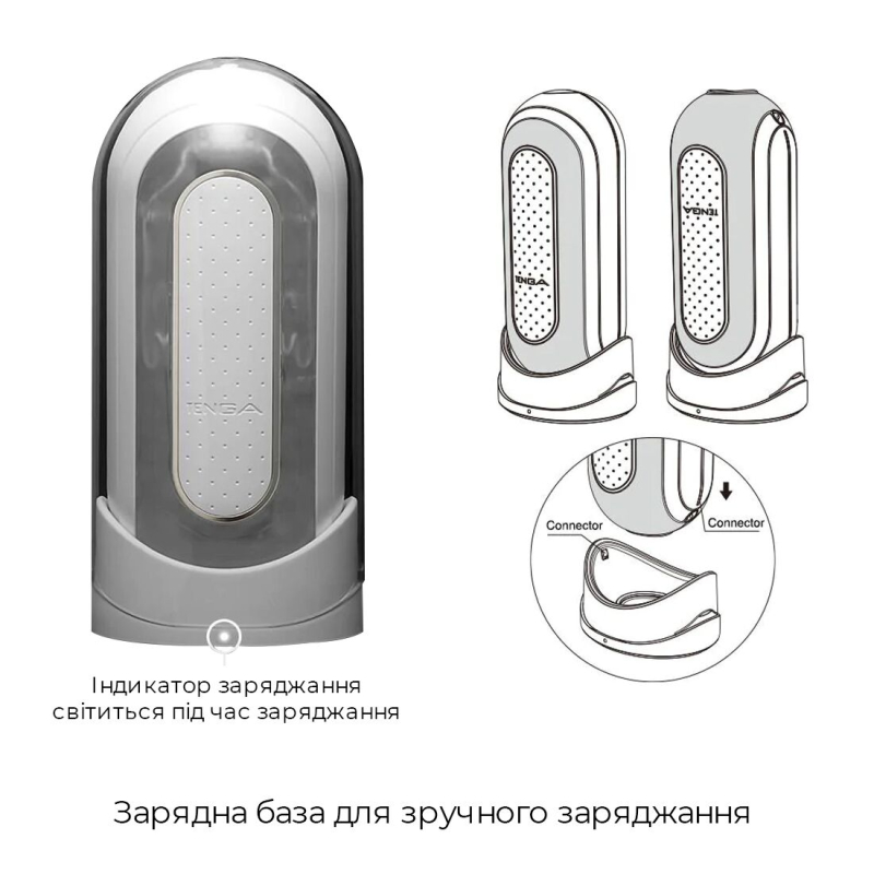Мастурбатор з вібрацією Tenga Flip Zero Electronic Vibration White