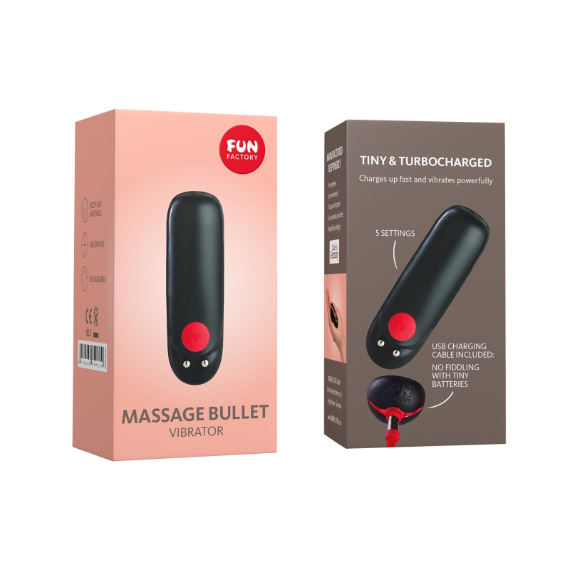 Вибропуля – Fun Factory Massage BULLET – 3 скорости + 3 вибро-узора, водозащита