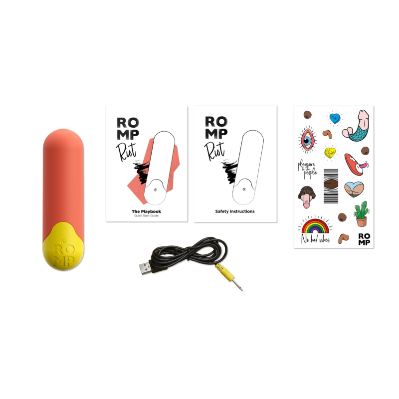 Вібропуля – Romp Riot Light Orange – 4 вібро-режими, 6 рівнів інтенсивності