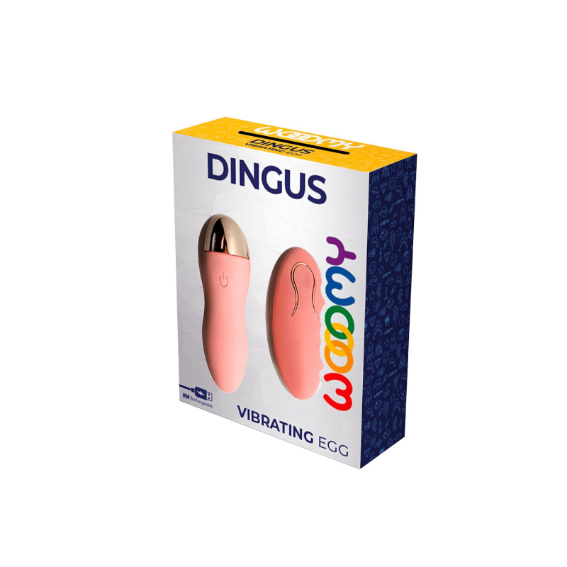 Віброяйце з пультом керування – Wooomy Dingus Vibrating Egg – 10 яскравих режимів вібрації