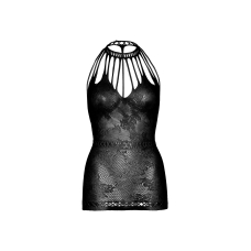 Ажурна сукня–сітка Leg Avenue Lace mini dress with cut–outs Чорний колір, one size