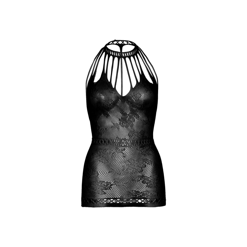 Ажурна сукня–сітка Leg Avenue Lace mini dress with cut–outs Чорний колір, one size