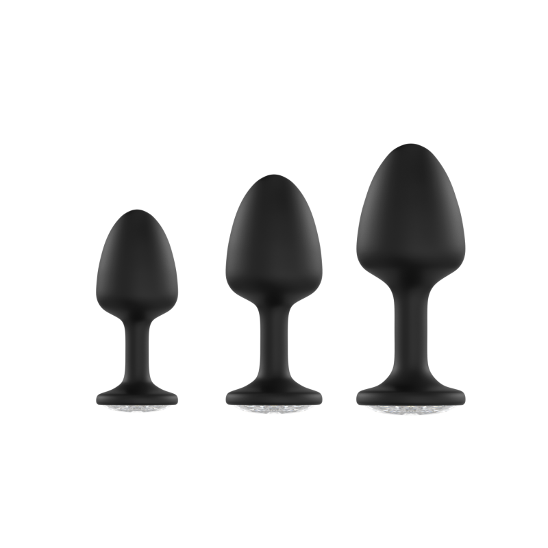 Анальна пробка Dorcel Geisha Plug Diamond M з кулькою всередині, створює вібрації, макс. діам. 3,2см