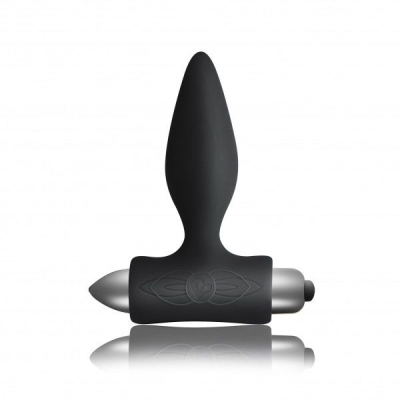 Мініатюрна анальна вібропробка Rocks Off Petite Sensations Plug Black зі знімною віброкулею