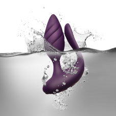 Анально-вагінальний вібратор для пар – Rocks Off Cocktail Purple – з пультом, 2 мотори, 10 режимів
