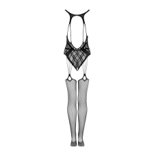 Бодістокінг Obsessive Bodystocking G324 S/M/L Чорний, силуетний малюнок