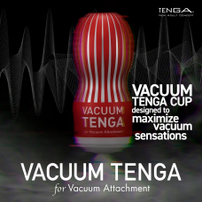 Червоний мастурбатор для чоловіків – TENGA VACUUM CUP