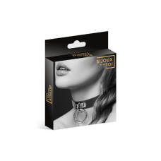 Чокер з кільцем для повідця Bijoux Pour Toi – FETISH Чорний колір, екошкіра