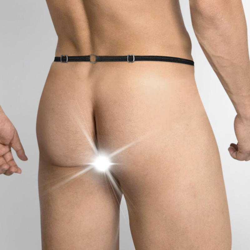 Чоловічі труси XS–2XL із силіконовою анальною пробкою Art of Sex – Joni plug panties size M Чорний колір