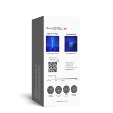 Дилдо Strap-On-Me Glow-LED Purple M – світиться, фіолетовий, 18 см