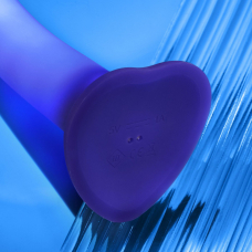 Дилдо Strap-On-Me Glow-LED Purple M – світиться, фіолетовий, 18 см