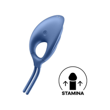 Ерекційне віброкільце-ласо Satisfyer Swordsman Blue, міцна фіксація, 10 режимів, потужний мотор