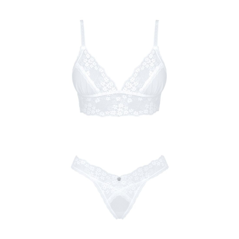 Еротичний комплект Obsessive Heavenlly 2–pcs set XS/S, бюстгальтер і танга