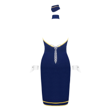 Еротичний костюм стюардеси Obsessive Stewardess uniform XS/S, сукня, пілотка, шарф, манжети