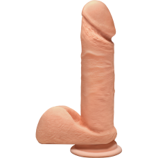 Фалоімітатор Doc Johnson The D – Perfect D With Balls (ULTRASKYN), довжина 17.8 см, діам. 4.5 см