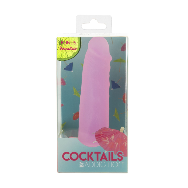 Фаллоимитатор на присоске Cocktails by Addiction – Purple Cosmo, длина 16 см