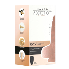 Фалоімітатор-пульсатор Naked Addiction Thrusting Dong, довжина 16.5 см, пульт ДК