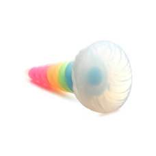 Хентай Дилдо – Creature Cocks Luminescent Rainbow Silicone Dildo, світиться в темряві, 19.6 см