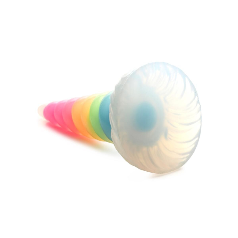 Хентай Дилдо – Creature Cocks Luminescent Rainbow Silicone Dildo, світиться в темряві, 19.6 см