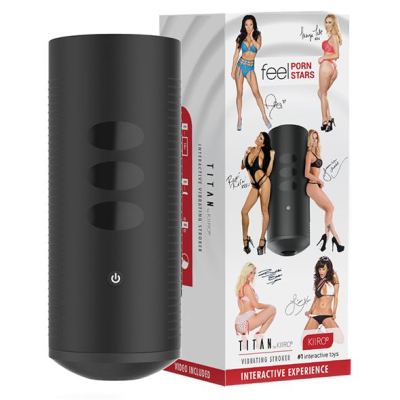 Интерактивный смарт-мастурбатор Kiiroo Titan Feel Pornstars Experience – 9 вибромоторов + теледильдоника