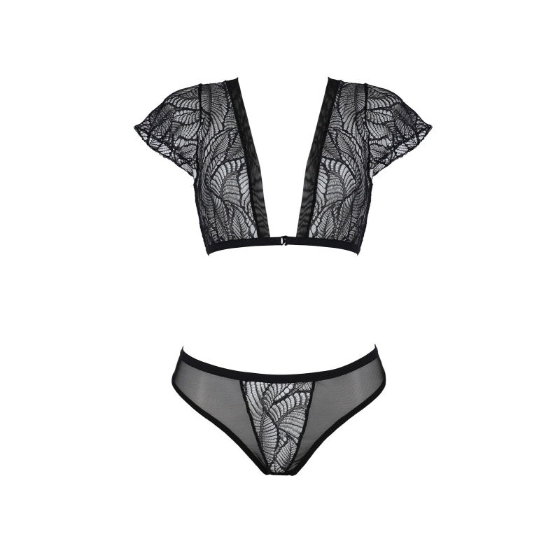 Комплект Passion LEAFA BIKINI Чорний 2XL/3XL – ECO Passion