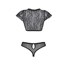 Комплект Passion LEAFA BIKINI Чорний 2XL/3XL – ECO Passion