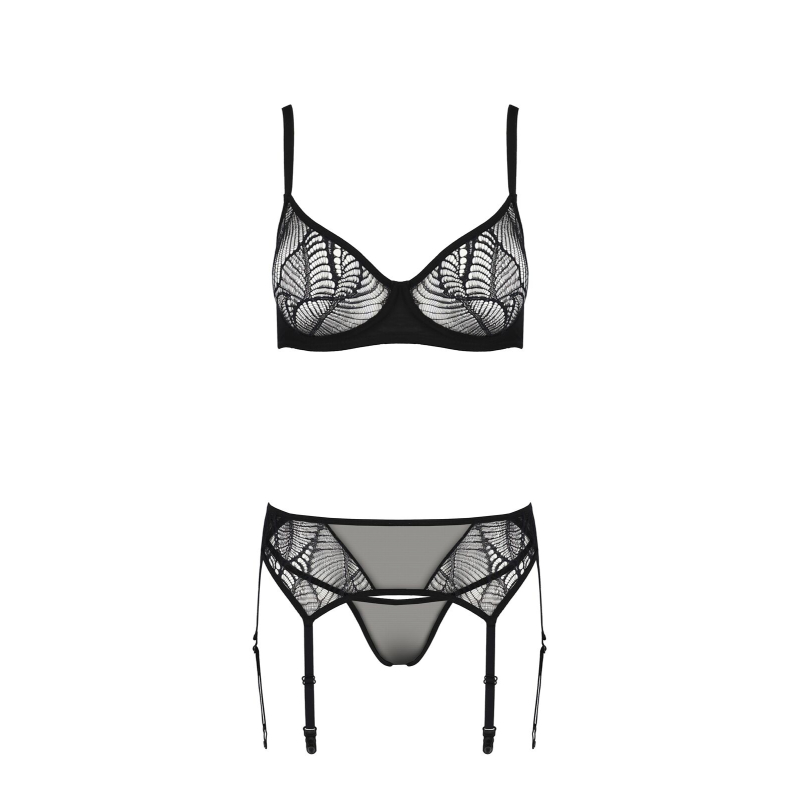 Комплект Passion LEAFA SET Чорний L/XL – ECO Passion