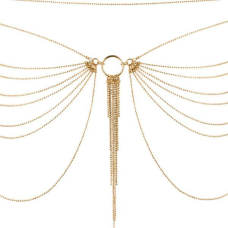 Цепочка на трусики или лиф Bijoux Indiscrets MAGNIFIQUE Waist Chain – Золотистый, украшение на тело