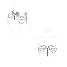 Ланцюжок на трусики або ліф Bijoux Indiscrets MAGNIFIQUE Waist Chain – Золотистий, прикраса на тіло