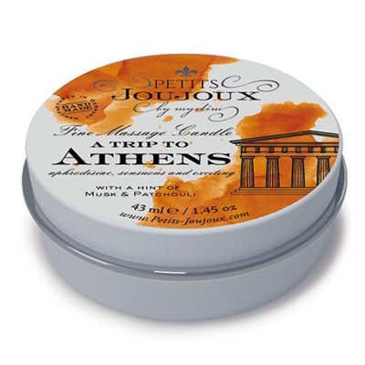 Массажная свеча Petits Joujoux - Athens - Мускус и Пачули (43 мл) с афродизиаками