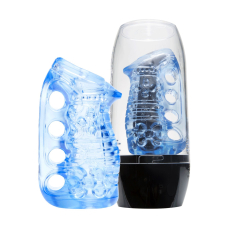 Мастурбатор Fleshlight Fleshskins Grip Blue Ice – фіксація на руці, зручно для пар