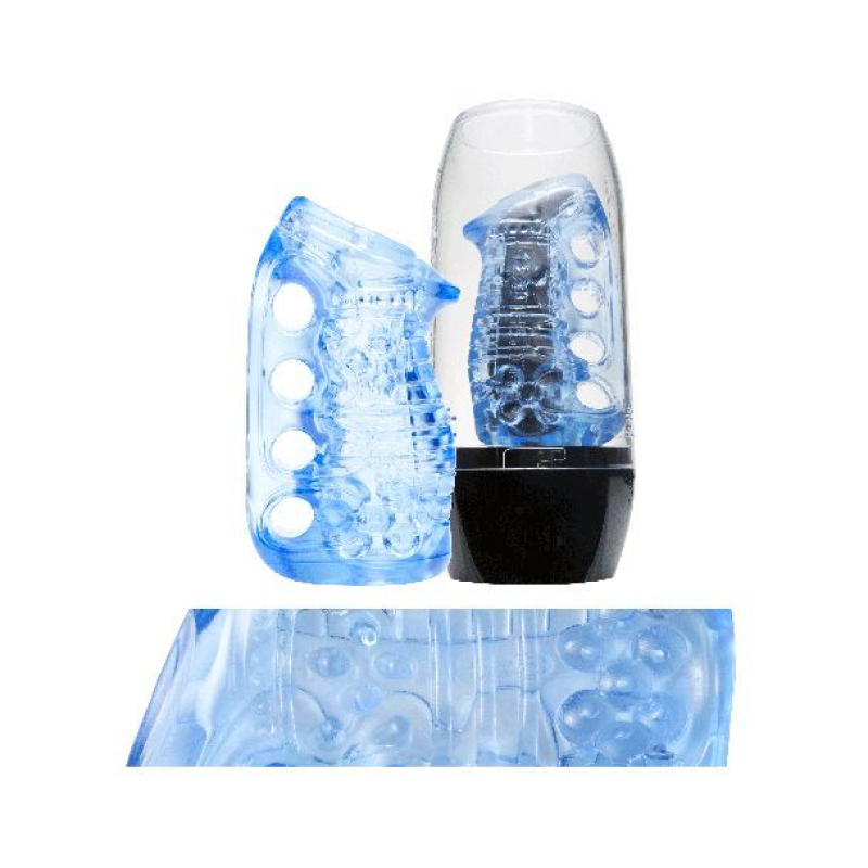 Мастурбатор Fleshlight Fleshskins Grip Blue Ice – фіксація на руці, зручно для пар