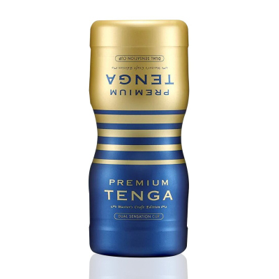 Двосторонній мастурбатор – Tenga Premium Dual Sensation Cup з двома каналами