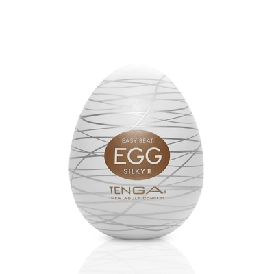 Мужской мастурбатор яйце Tenga Egg Silky II – паутинный рельеф