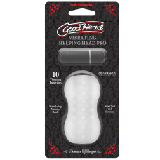Мастурбатор з віброкулею Doc Johnson GoodHead – Vibrating Helping Head Pro Frost