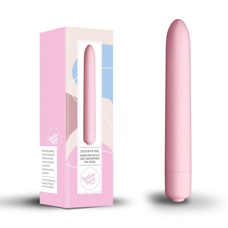 Міні вібратор – SugarBoo Sugar Pink – 10 рівнів інтенсивності, точкова стимуляція, захист від води IPX7