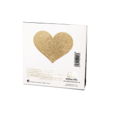 Пестис – стикини Bijoux Indiscrets – Flash Heart Золотистый, наклейки на соски