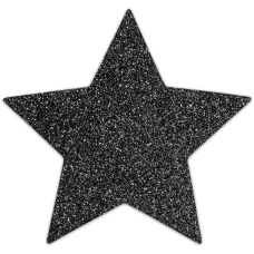 Пестис – стикини Bijoux Indiscrets – Flash Star Черный цвет, наклейки на соски
