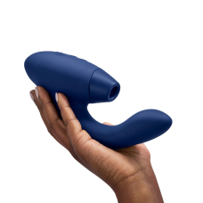 Womanizer Duo 2 Blueberry – Подвійний вакуумний стимулятор з вібрацією (14 режимів вакууму + 10 вібрації)