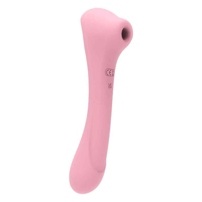Подвійний вібратор – Femintimate Daisy Massager Pink – вакуумний кліторальний стимулятор + вібратор