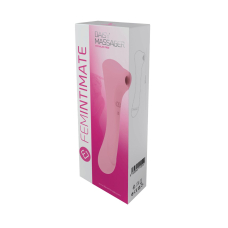 Подвійний вібратор – Femintimate Daisy Massager Pink – вакуумний кліторальний стимулятор + вібратор