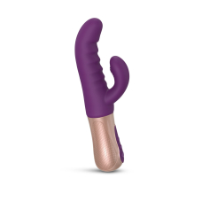 Подвійний вібратор-пульсатор кролик – Love To Love Sassy Bunny Purple Rain – 7 пульсацій стовбура + 6 відростка