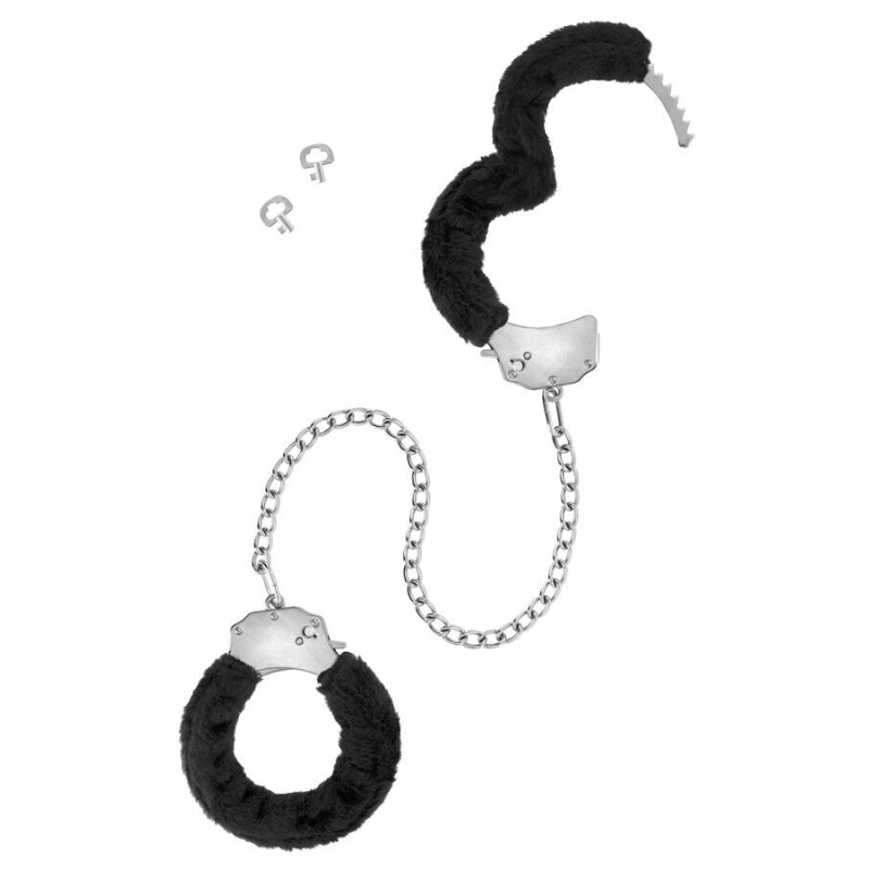 Наручники Fetish Tentation Adjustable metal and fur ankle cuffs