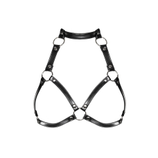 Портупея на груди Obsessive A740 harness Чорний O/S, штучна шкіра