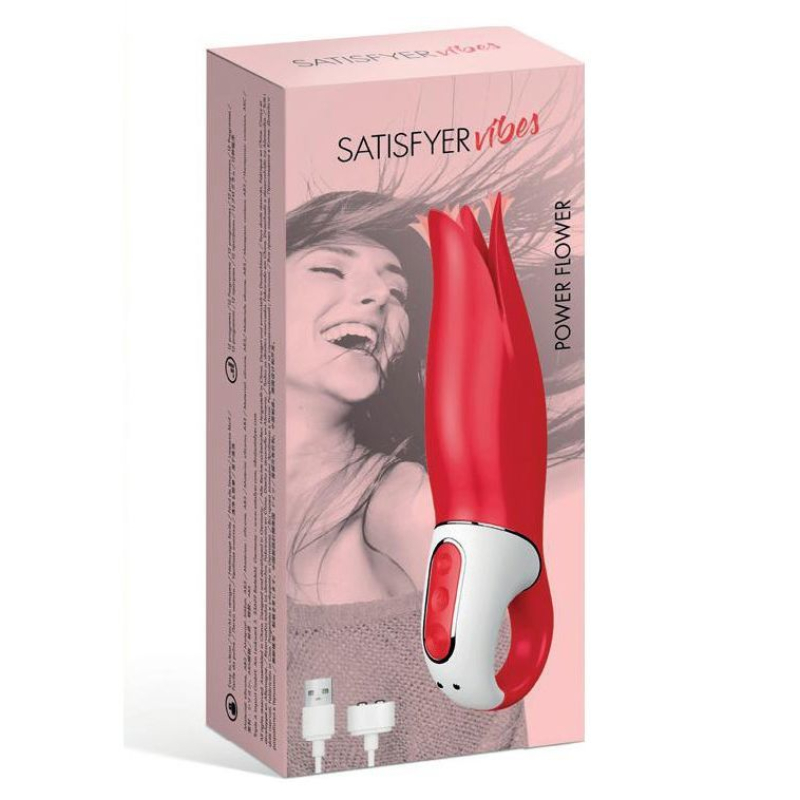 Потужний кліторальний вібратор Satisfyer Vibes Flower Power – з ніжними вібруючими пелюстками, 12 режимів вібрації