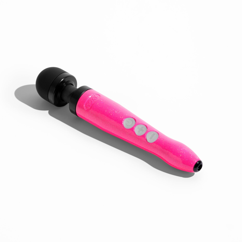 Потужний вібромасажер – DOXY Die Cast 3R Hot Pink, перезаряджуваний, з металевим корпусом